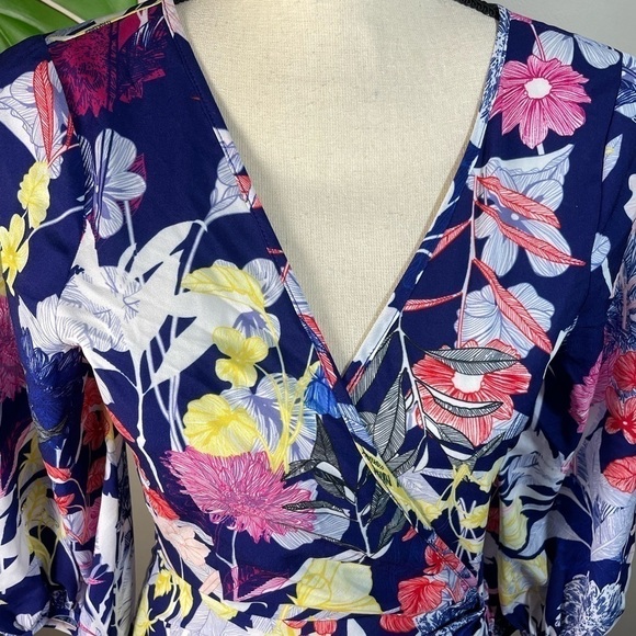 Yumi Kim Floral Maxi Ruched Dress - Picture 6 of 8